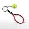 Llavero de tenis de simulación, regalo creativo, llavero de raqueta de tenis de plástico, llavero, llavero, bolso, adornos