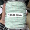 Familia Miu con 3 mm color 108 color punto de salto núcleo de poliéster envuelto en cuerda redonda cuerda para ropa sombrero cuerda para pantalones (longitud ilimitada)