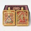 Xizang Thangkalong Quinto Mestre Benmingfo Manjushri Oito Deuses Protetores Pingente Thangka Estéreo em Relevo Dupla Face Venda por Atacado