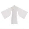 Hanfu Feito na Dinastia Ming Túnica de Gola Redonda Túnica com Túnica Interna Túnica Base Forro Interno Novo Estilo Branco