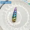 Cuerno de Unicornio Transfronterizo Fondo Plano Redondo Diadema de Cabeza de Unicornio Accesorios para el Cabello Arcoíris Dorado Plateado Purpurina Fina Accesorios para Ropa