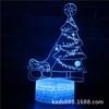 Árvore de Natal dedicada transfronteiriça Série 3D candeeiro de mesa LED colorido toque controle remoto luz noturna USB luz de presente criativo