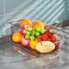 Caixa de Armazenamento para Geladeira Gaveta de Cozinha Tipo Plástico Retangular Ovo Alimentos Congelados Armazenamento Caixa de Conservação de Alimentos