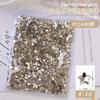 1440 Diamantes de fondo plano de forma especial Super Flash Mini Cristal K9 Uñas de diamante DIY Joyería de uñas de diamante al por mayor