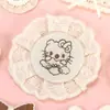 Malla Fresca Lazo Lindo Gatito Conejo Pegatinas de Tela Hecho a Mano DIY Accesorios Medias Zapatos y Sombreros para Niños Accesorios