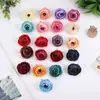 Cabezas de Flores Artificiales en Colores Otoñales, Rosas de Té, Flores de Seda para Bodas al por Mayor, Decoración de Habitaciones de Boda, Suministros del Fabricante de Decoraciones Artificiales de Alta Calidad para Bodas