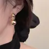 Pendientes Redondos Brillantes, Pendientes Versátiles de Personalidad Retro de Nicho con un Diseño de Alta Gama, Estilo Genial, Pendientes Estilo Hong Kong para Mujer