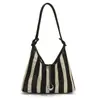 Bolso Tote Tejido Hueco Estilo Nuevo Verano 2026 para Mujer, Bolso de Hombro de Moda de Gran Capacidad para el Trabajo, Bolso de Axila Estilo Vacaciones