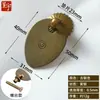 Th694 Tirador de Semilla de Melón Vintage para Armario de Ropa y Gabinete Tirador de Puerta Estilo Chino Tirador de Cajón Antiguo de Cobre Puro Antiguo