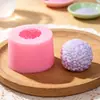 Forma de Bolo Redonda com Pontos Esférica de Silicone Molde DIY Artesanal para Chocolate Fondant Decoração
