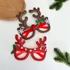 Gafas Navideñas Transfronterizas, Cornamentas de Reno, Accesorios de Decoración para Fiestas Navideñas, Gafas de Reno de Papá Noel