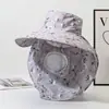 Máscara de Proteção Facial e Pescoço Feminina, Chapéu Cachecol Protetor Solar para Colheita de Chá, Máscara de Aba Larga, Chapéu de Sol, Chapéu Refrescante - Primavera/Verão 2026
