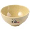 Tazón pequeño de foramina de longevidad A5, tazón de sopa de plástico, tazón de arroz pequeño, juego de taza y cuchara comercial, vajilla de porcelana de imitación