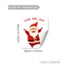 Varias pegatinas electrostáticas para ventana con temática de bolsas de regalo de Papá Noel de Navidad para decoración del hogar, pegatinas de cristal visibles por ambos lados