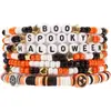 2025 Europeo y Americano Transfronterizo Halloween Nueva Letra Fantasma Divertido Fantasmita Estilo Bohemio Conjunto de Pulseras Venta al por Mayor