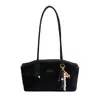 Bolsa Tote de Axila para Mulheres, Bolsa de Pelúcia de Grande Capacidade para Outono e Inverno, Bolsa para o Trabalho e Deslocamento, Bolsa de Ombro Versátil em Camurça