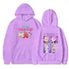 Moletom com Capuz Moda Europeu e Americano Transfronteiriço Kpop Hunter Girl Group Estampa Periférica Casual Solto Pulôveres