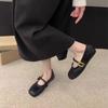 Zapatos Slip-On Versátiles de Diseño Nicho para Combinar con Faldas 2024 Zapatos de Moda Casuales Bajos para Mujer