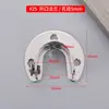 Assento de Flange Aberta Espessado de Aço Inoxidável Assento de Barra de Roupa Assento de Tubo Redondo de Perna Alta Assento de Tubo de Toalha Assento de Barra de Cortina Atacado