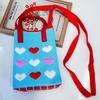 Bolsa de mão de atacado de fábrica em nome de mulheres, nova bolsa de malha para celular, bolsa de amor vermelha, bolsa mensageiro, mini bolsa