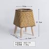 Estilo nórdico imitação rattan criativo vaso de flores suporte de palha cesta de flores sala de estar varanda chão suporte de flores decoração de mesa decorações
