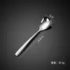 Elegante Juego de Cubiertos Espesos de Acero Inoxidable 304 para Mesa, Cuchillo para Bistec, Tenedor y Cuchara, Juego de Cubiertos para Hotel, Comida Occidental, Cuchara para Café y Postre