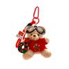 Llavero creativo de peluche de oso de Año Nuevo para coche, colgante para bolso de pareja del Año de la Serpiente, regalo pequeño, venta al por mayor