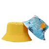 Sombrero de Pescador Infantil Transfronterizo para Exteriores Rpet Sombrero de Pescador de Viaje Rpet Nylon Sombrero Cubeta Fábrica de Personalización