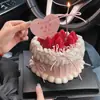 Decoración de Pastel con Forma de Corazón para el Día de la Madre 2025 Feliz Día de la Madre Tarjeta de Corazón Amor Mamá Inserción Acrílica