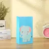 Saco de Papel com Estampa de Animal Desenho Logo Sacola de Papel Kraft para Atacado Sacola de Compras com Adesivo Embalagem Sacola de Presente