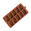 Molde para Hornear Dibujos Animados Pastel de Arroz al Vapor Pastel Acero Inoxidable Chocolate Jabón Hecho a Mano Gelatina Molde de Silicona Molde de 10 Números Consecutivos