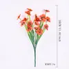 25 Novos Modelos de Flores Artificiais: Orquídeas Phalaenopsis com 5 Flores, Grama de Primavera, Amor-Perfeito, Flores Artificiais Decorativas Transfronteiriças, Flores de Primavera para Atacado ao Ar Livre