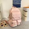 Mochila Escolar Fofa de Grande Capacidade para Alunos do Ensino Fundamental II e Médio, Mochila Casual Versátil, Bolsa Doce para o Dia a Dia, Bolsa para Aulas de Reforço