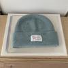 ¡Contiene gorro de lana tipo gigante bueno! Gorro de lana tejido estilo coreano otoño e invierno todo a juego cálido color liso circunferencia de cabeza grande gorro para el frío para hombres y mujeres