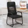 Silla de computadora, silla para oficina en casa, cómoda para sentarse a largo plazo, silla curva para reuniones de personal, silla de mahjong, silla para estudiante de dormitorio con respaldo