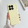 Adequado para Capa de Celular Magnética de Silicone Líquido para Redmi K70Pro, Capa Protetora Anti-Queda de Cor Sólida para Xiaomi 17Promax