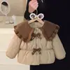 Ropa de Invierno para Niñas Chaqueta con Felpa Nueva Estilo Ropa de Algodón Engrosada para Bebés Niñas Ropa Cálida para Niños Top