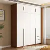 Closet de madeira maciça estilo meados do século com prateleiras laterais abertas, guarda-roupa de piso em madeira de nogueira vintage