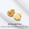 Pingente Tradicional de Cabacinha Dourada Esmalte DIY Pulseira Colar Feito à Mão Caractere da Fortuna Peças Coloridas de Esmalte Acessórios de Lingote de Ouro de Areia