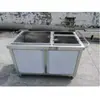 Carrinho Coletor de Lixo em Aço Inoxidável, Mesa Coletora de Lixo, Carrinho Coletor de Resíduos Alimentares, Mesa de Coleta e Reciclagem, Mesa para Lixo de Cozinha, Lixeira para Louças