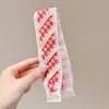 Estilo Perezoso Floral Tejido Velcro para Mujer Flequillo Dulce Adhesivo Elegante Aro para el Cabello sin Presión Diadema de Gama Alta Tocado