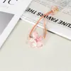 Estilo Coreano Color Cristal Flor Banda de Goma Banda para el Cabello de Niñas Cuerda para el Cabello de Color Degradado Diadema de Alta Elasticidad Diadema Trenzada Linda