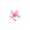 Accesorios de Resina de Flor Grande de Cinco Pétalos de Colores Brillantes Adornos para Pasadores de Pelo DIY Imanes para Nevera Decoraciones para Fundas de Teléfono