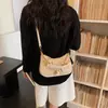 Bolsos Pequeños de Moda para Mujer 2026 Nueva Moda Bolso Sencillo Tejido para el Hombro Bolso Baguette con Cadena Bolsos Pequeños de Moda