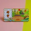 Impresión de Ciudad Imanes para Refrigerador, Souvenirs de Boleto de Tren de Tendencia Nacional, Imanes de Metal para Refrigerador, Atracciones Turísticas Creativas, Productos Culturales y Creativos, Ip de Ciudad