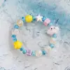 Pulsera de cerámica de Jingdezhen, nueva y que no se decolora, para estudiantes mujeres, pulsera de cuentas de estilo antiguo, pulsera de cerámica fresca y moderna
