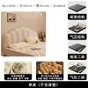 Estilo Crema Concha Cuero Genuino Luz de Cama Lujo Moderno Minimalista Cama Doble de 1.8m Dormitorio Principal Gama Alta Grande Suave Tapizado Cama de Boda