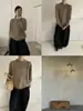 Outono 2026 Novo Suéter de Malha Feminino Top Estilo Coreano Elegante Cor Sólida Lã Pura Gola Redonda Manga Longa para Trabalho Casual Versátil