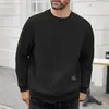 Talla Europea Otoño e Invierno Nuevo Exportación Delgado Cuello Redondo Manga Larga Cuadrado a Cuadros Personalizado Estilo Europeo y Americano Casual Camiseta Base para Hombre