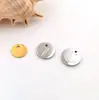 Pode ser desenvolvido pingente redondo de aço inoxidável polido espelhado multi-especificação imprimível LOGO gravado disco colar etiqueta